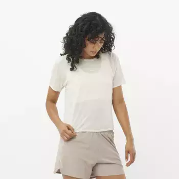 Женская футболка с коротким рукавом SHKout AIR CROP Salomon, зеленый