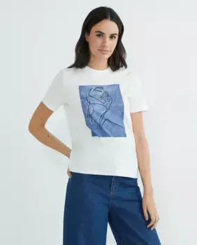 Женская футболка с коротким рукавом Vila, цвет Azul ndigo