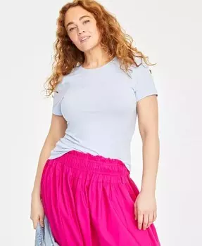 Женская футболка с короткими рукавами и круглым вырезом из модала On 34th, синий