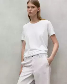 Женская футболка с короткими рукавами и круглым вырезом Ecoalf, белый