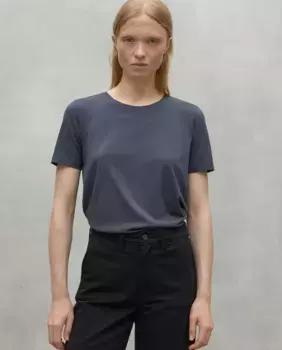 Женская футболка с короткими рукавами и круглым вырезом Ecoalf, темно-серый