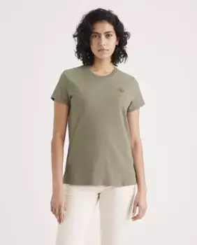 Женская футболка с короткими рукавами и круглым вырезом Dockers, темно-синий