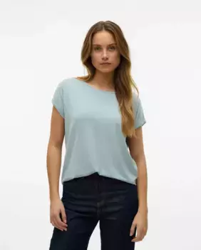 Женская футболка с короткими рукавами и круглым вырезом Vero Moda, белый