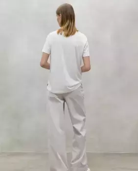 Женская футболка с короткими рукавами и круглым вырезом Ecoalf, белый