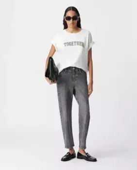 Женская футболка с короткими рукавами и круглым вырезом IKKS, цвет Crudo