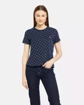 Женская футболка с короткими рукавами и круглым вырезом Levi's, белый