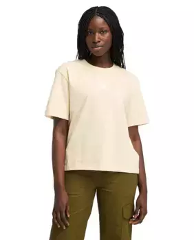 Женская футболка с короткими рукавами и логотипом спереди Timberland, цвет Crudo