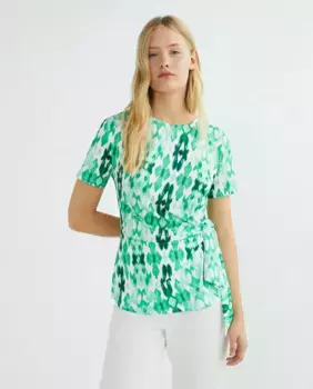 Женская футболка с короткими рукавами и принтом Zermatt, зеленый