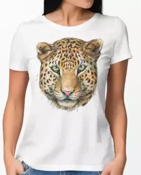 Женская футболка с короткими рукавами и рисунком спереди Hyd, белый