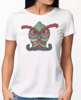 Женская футболка с короткими рукавами и рисунком спереди Hyd, белый