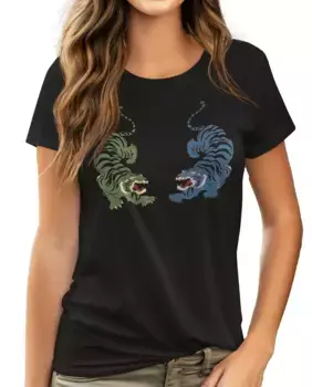 Женская футболка с короткими рукавами и рисунком спереди Hyd, черный