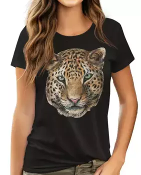 Женская футболка с короткими рукавами и рисунком спереди Hyd, черный