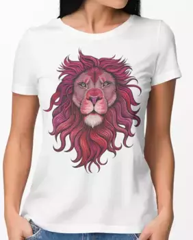 Женская футболка с короткими рукавами и рисунком спереди Hyd, белый