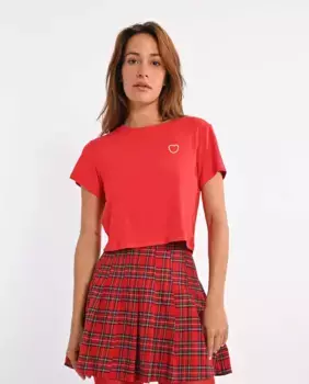 Женская футболка с короткими рукавами и сердечком Lili Sidonio, красный