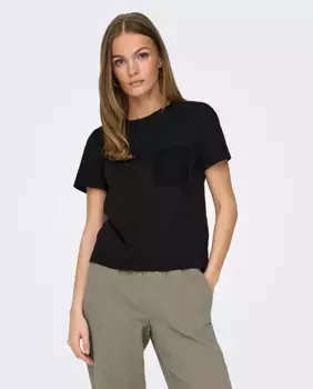 Женская футболка с короткими рукавами jdy, черный