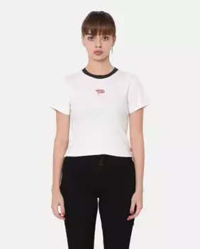 Женская футболка с короткими рукавами Levi's, кремовый