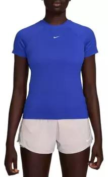 Женская футболка с короткими рукавами Nike Pro Dri-FIT, цвет Hyper Royal