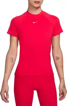 Женская футболка с короткими рукавами Nike Pro Dri-FIT, цвет University Red