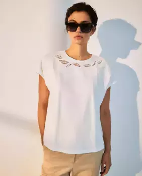 Женская футболка с короткими рукавами в стиле фэнтези Woman El Corte Ingls, белый