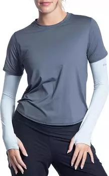 Женская футболка с круглым вырезом Bloquv с короткими рукавами и ракеткой