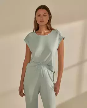 Женская футболка с круглым вырезом и короткими рукавами nfasis, цвет Jabn