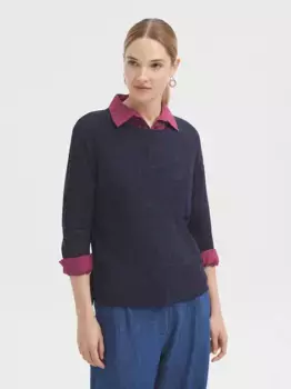 Женская футболка с круглым вырезом и принтом Nice Things, тёмно-синий