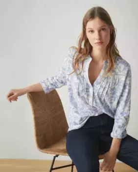 Женская футболка с круглым вырезом и принтом Lloyd's, синий