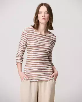 Женская футболка с круглым вырезом и рукавом 3/4 Escorpion, цвет Piedra