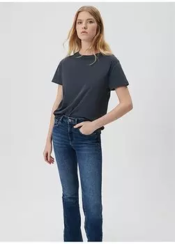 Женская футболка с круглым вырезом M1600955-70726 ФУТБОЛКА С КРУГЛЫМ ВОРОТНИКОМ Mavi