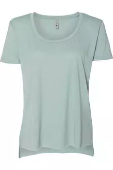 Женская футболка с круглым вырезом Next Level Festival, цвет stonewash green