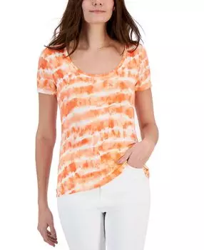 Женская футболка с круглым вырезом, созданная для macy's INC International Concepts, мульти