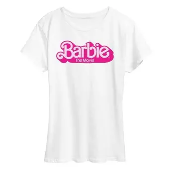 Женская футболка с логотипом Barbie The Movie и графическим рисунком Licensed Character, белый