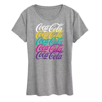 Женская футболка с логотипом Coca-Cola в стиле 90-х Licensed Character, серый