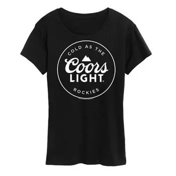 Женская футболка с логотипом Coors Licensed Character, черный