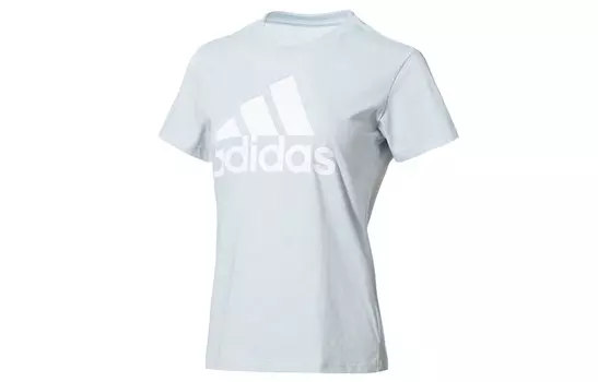 Женская футболка с логотипом Essentials, синяя Adidas