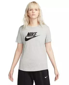 Женская футболка с логотипом Essentials Sportswear Nike, серый