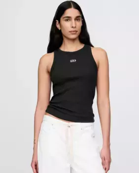 Женская футболка с логотипом Gap, чёрный