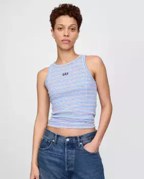 Женская футболка с логотипом Gap, многоцветный