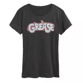 Женская футболка с логотипом Grease Licensed Character, серый