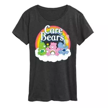 Женская футболка с логотипом группы Care Bears Licensed Character, цвет charcoal gray