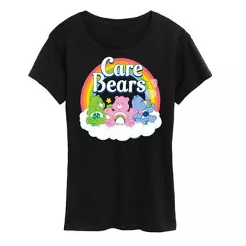 Женская футболка с логотипом группы Care Bears Licensed Character, черный