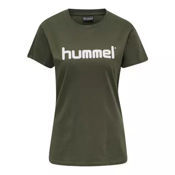 Женская футболка с логотипом Hmlgo для мультиспорта HUMMEL, цвет gruen