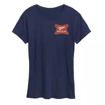 Женская футболка с логотипом Miller High Life Licensed Character, синий