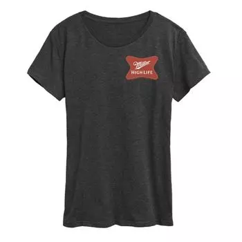 Женская футболка с логотипом Miller High Life Licensed Character, серый