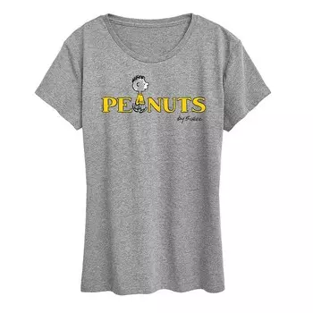 Женская футболка с логотипом Peanuts Franklin и графическим рисунком Licensed Character, цвет Heather Gray