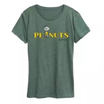 Женская футболка с логотипом Peanuts Franklin и графическим рисунком Licensed Character, цвет Heather Green