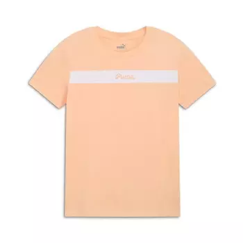 Женская футболка с логотипом PUMA Upfront Line, цвет Peach Fizz