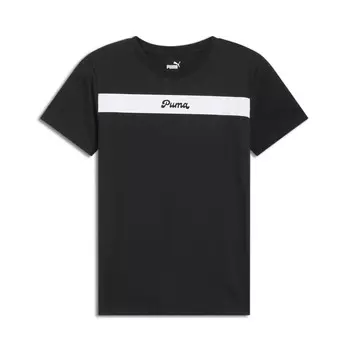 Женская футболка с логотипом PUMA Upfront Line, черный