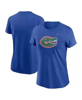 Женская футболка с логотипом Royal Florida Gators Primetime Evergreen Jordan, синий