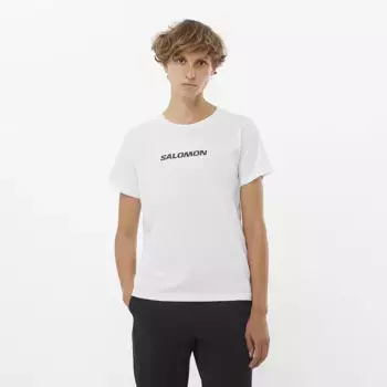 Женская футболка с логотипом Salomon, белый